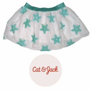 Kid Baby Cat & Jack Green Star Tutu, Size 2 T